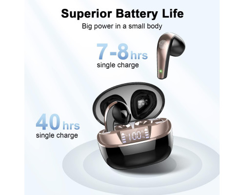 Бездротові навушники BESNOOW Q13,  Bluetooth 5.3 з HD-мікрофоном HiFi Stereo Sound