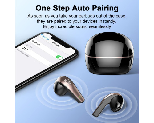 Бездротові навушники BESNOOW Q13,  Bluetooth 5.3 з HD-мікрофоном HiFi Stereo Sound