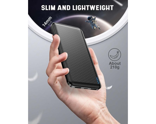 Павербанк, портативний акумулятор Acmaker Q1071 10000mAh, чорний