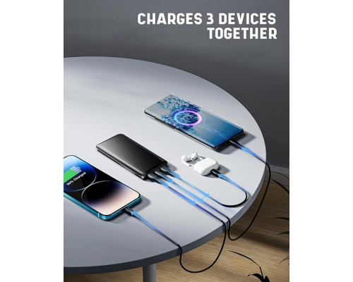 Павербанк, портативний акумулятор Acmaker Q1071 10000mAh, чорний