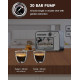 Кавоварка рожкова Teglu Espresso Machine 20 Bar, для еспрессо зі спінювачем