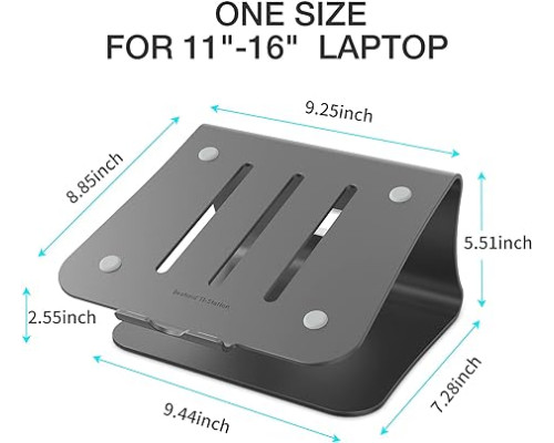 Підставка для ноутбука Bestand Aluminum Cooling Computer Laptop Stand для MacBook