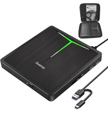 Зовнішній CD-DVD-привід Guamar, USB 3.0 Type +/-RW багатофункціональний