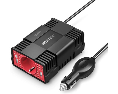 Автомобільний інвертор BESTEK MRI3013MU-SEU, Перетворювач з 12 V на 220V