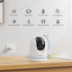 Бездротові камери Cinnado D1 2K 360° 2 шт WiFi-камери для домашньої безпеки, відеоняня