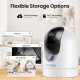 Бездротові камери Cinnado D1 2K 360° 2 шт WiFi-камери для домашньої безпеки, відеоняня