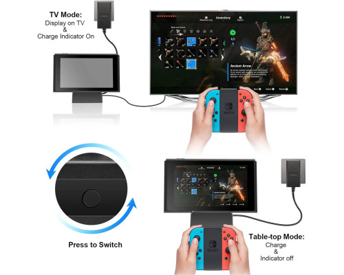 Портативна TV док-станція для Nintendo Switch модель OLED 4K/1080P HDMI