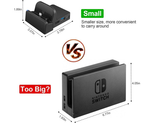 Портативна TV док-станція для Nintendo Switch модель OLED 4K/1080P HDMI