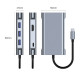 USB Type-C Hub хаб 7 в 1 (USB x3, HDMI, VGA, LAN, Type-C) Shenzhen Technology Co