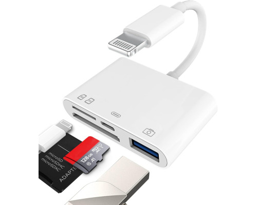 Адаптер перехідник для iPhone JH-0512 Lighting to USB3.0 для підключення камери