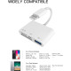 Адаптер перехідник для iPhone JH-0512 Lighting to USB3.0 для підключення камери