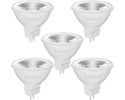 Світлодіодна лампа Linkind LED MR16 5 Вт 2700 K GU5.3 12 В 5 шт., двоконтактна лампа