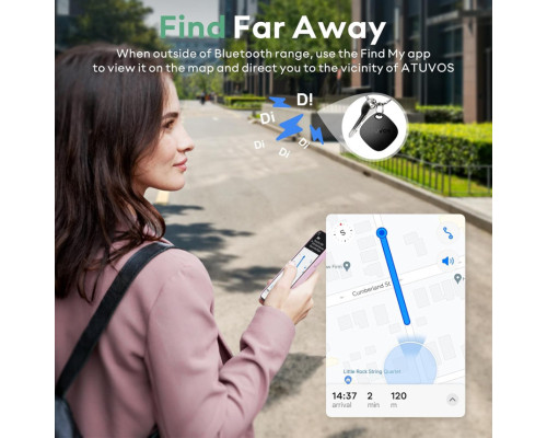 Bluetooth GPS-локатор кишеньковий ATUVOS для iOS, для ключів, гаманця, сумки для iOS