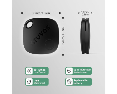 Bluetooth GPS-локатор кишеньковий ATUVOS для iOS, для ключів, гаманця, сумки для iOS