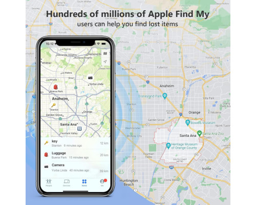 Bluetooth GPS-локатор кишеньковий ATUVOS для iOS, для ключів, гаманця, сумки для iOS