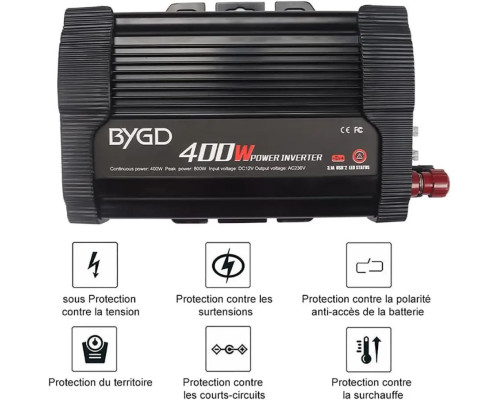 Автомобільний інвертор BYGD 12 V 220 V 400 W/800W перетворювач