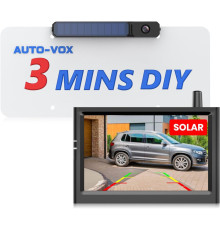 Бездротова камера заднього виду на сонячних батареях AUTO-VOX Solar1PRO