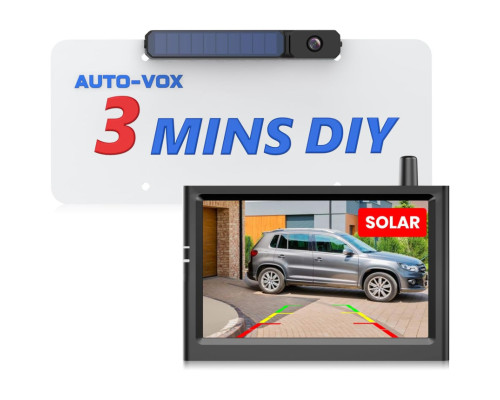 Бездротова камера заднього виду на сонячних батареях AUTO-VOX Solar1PRO