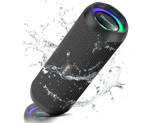 Портативна Bluetooth колонка RIENOK RGB 30 Вт, бездротова, водонепроникна IPX7