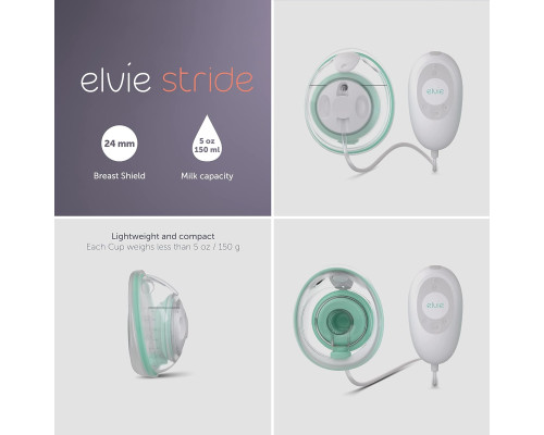 Одинарний електричний молоковідсмоктувач Elvie Stride Single, який можна носити