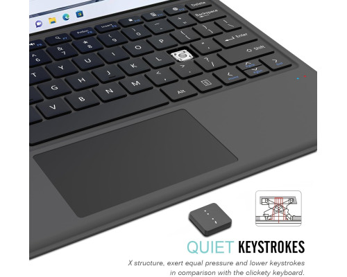 Чохол + клавіатура Arteck Microsoft Surface Pro 0, Pro 9, Pro 8, Pro X