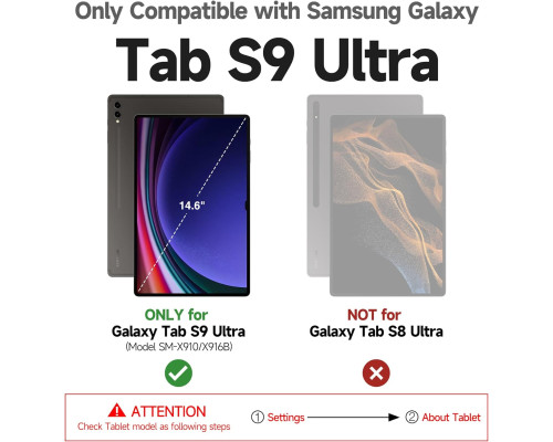 Чохол-клавіатура Dexnor для планшета Samsung Galaxy Tab S9 Ultra