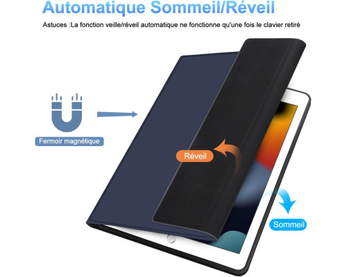 Чохол-клавіатура JADEMALL для iPad 9/8/7 покоління Чорний
