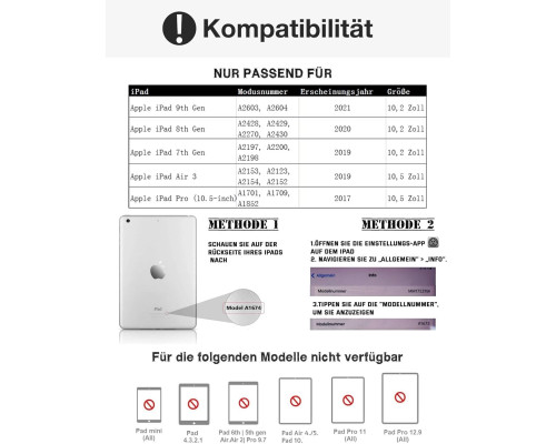 Чохол-клавіатура JADEMALL для iPad 9/8/7 покоління Зелений