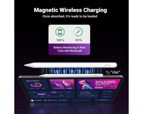 Стилус UGREEN LP653 для iPad, 2-го покоління, бездротова зарядка