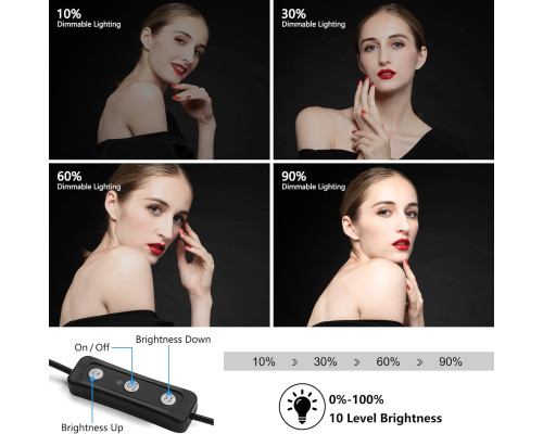 LED освітлювачі відеосвітло Obeamiu 5600K USB 2 шт УЦІНКА