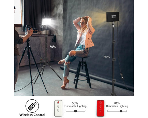 LED освітлювачі відеосвітло Obeamiu 5600K USB 2 шт УЦІНКА