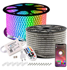 Вулична світлодіодна стрічка GreenSun RGB, 30 м, світлодіодна стрічка Bluetooth