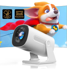 Портативний міні проектор AKIYO O3 Ultra HD 4K Bluetooth 1080P Full HD, 15000 люмен