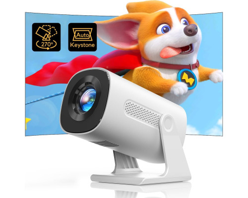 Портативний міні проектор AKIYO O3 Ultra HD 4K Bluetooth 1080P Full HD, 15000 люмен