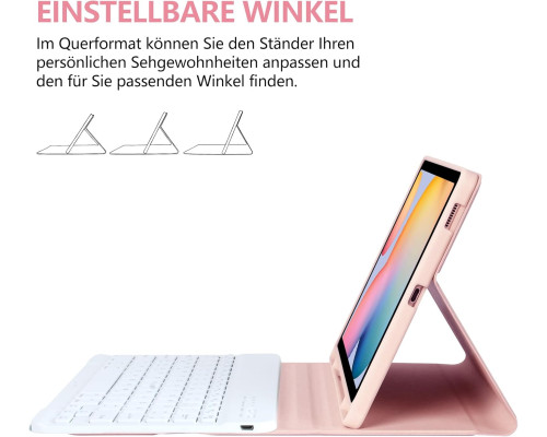 Чохол з клавіатурою, сумісний із Samsung Tab S6 Lite із тримачем ручки