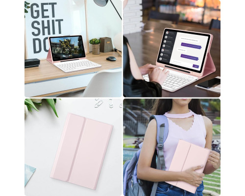 Чохол з клавіатурою, сумісний із Samsung Tab S6 Lite із тримачем ручки