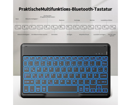 Портативна бездротова Bluetooth-клавіатура EasyAcc RGB підсвітка
