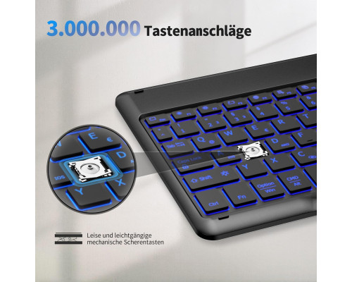 Портативна бездротова Bluetooth-клавіатура EasyAcc RGB підсвітка