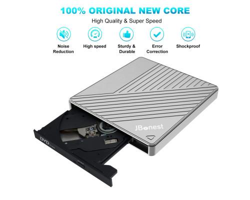 Зовнішній CD-DVD-привід USB 3.0 типу C, зовнішній із пристроєм для читання карток SD/TF, портативним записувачем RW