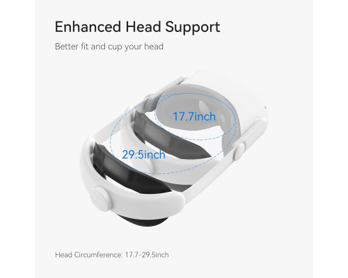 Ремінець KIWI design K2 Comfort, для користувачів окулярів Oculus/Meta Quest 2