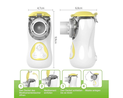Інгалятор Feellife Nebuliser для респіраторних захворювань,  для дітей і дорослих