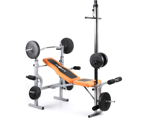 Тренажерна лава для жиму, тренування ніг і рук Klarfit Ultimate Gym 3500 до 150 кг