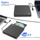 Зовнішній CD/DVD привід BUNUD USB 3.0 та Type-C