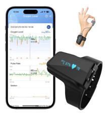 Пульсоксиметр ViATOM Bluetooth с будильником