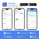 Пульсоксиметр ViATOM Bluetooth с будильником