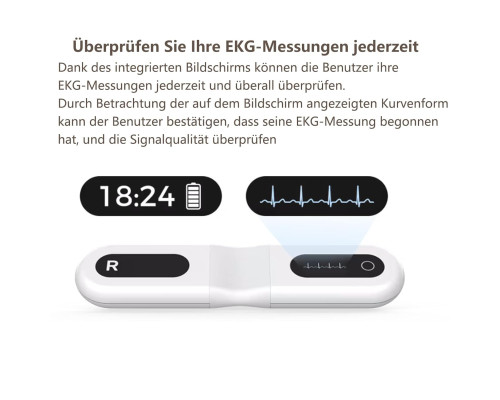 Цілодобовий монітор ЕКГ Wellue ER1-LW Dynamic ECG Recoder для дому
