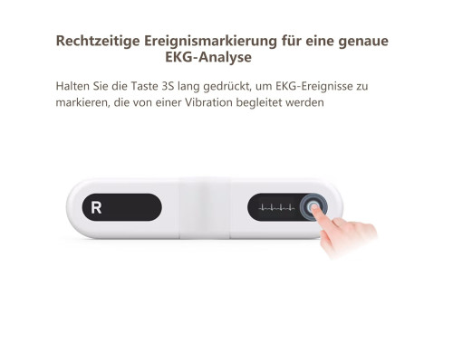 Цілодобовий монітор ЕКГ Wellue ER1-LW Dynamic ECG Recoder для дому