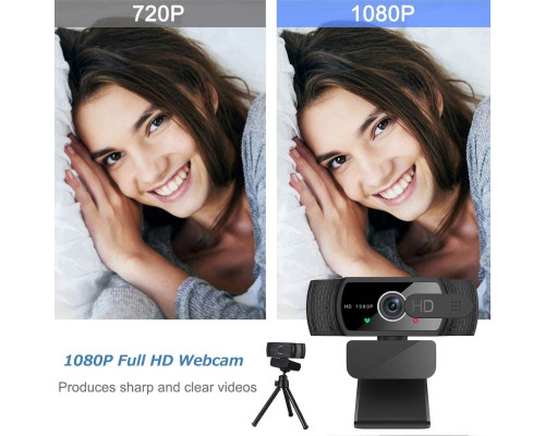 Веб-камера Global Trade EYONME W6 Full HD 1080P з мікрофоном для ПК або ноутбука