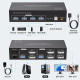 KVM-перемикач Displayport для 2 моніторів та 2 комп'ютерів