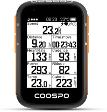 COOSPO Bike Computer Wireless GPS для велосипеда з автоматичним підсвічуванням